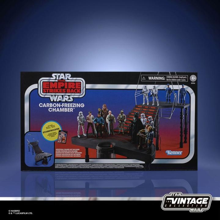 Actual product image Hasbro Star Wars Episode V Vintage Collection Carbon Freezing Chamber with Stormtrooper Action Figure