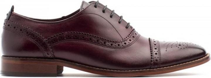 Actual product image Base London Mens Cast Washed Lace Up Leather Brogue Shoe (44)