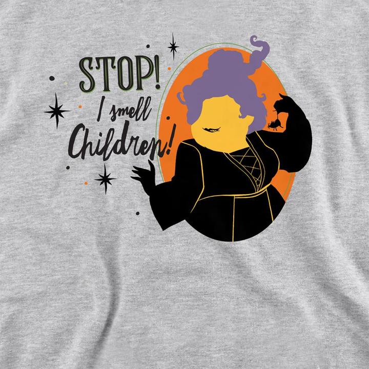 Produktbild Hocus Pocus Stop! I Smell Children! With Mary Sanderson Kapuzenpullover meliert (128)