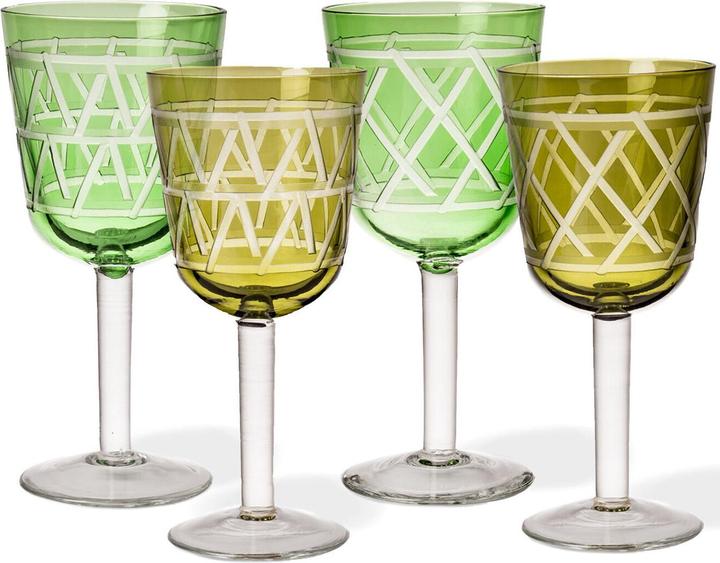 Pols Potten Set de verres à vin design Tie Up (4 pièces) (25 cl, 4 Verres, Set de verres à vin)