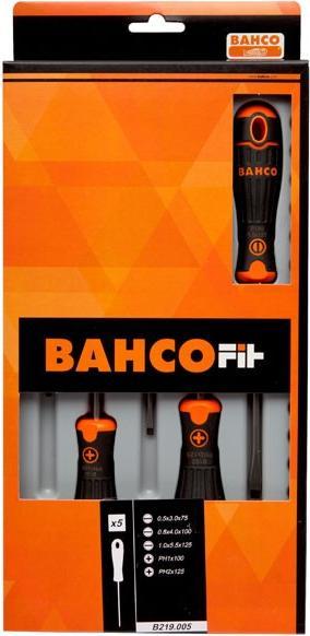 Produktbild Bahco BahcoFIT Schraubendreher-Satz mit 2-Komponenten-Griff - 5-teilig (Phillipps-Kreuzschlitz (PH))
