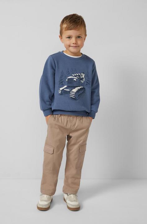 Produktbild s.Oliver Sweatshirt Sweatshirt mit Frontprint und kuscheliger Innenseite (92)