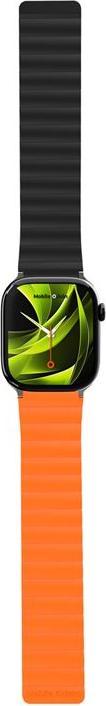 Actual product image Mobile Origin Magnetic Watch Strap II orange/black - Apple Watch 49mm/46mm/45mm/44mm