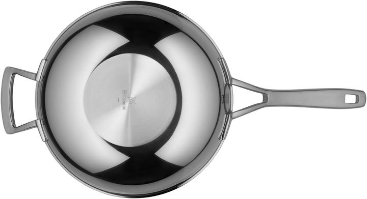 Produktbild WMF Wok Wokpfanne 28cm Metalldeckel Multiply Induktion Edelstahl unbeschichtet (28 cm, Wok Pfanne, Edelstahl)