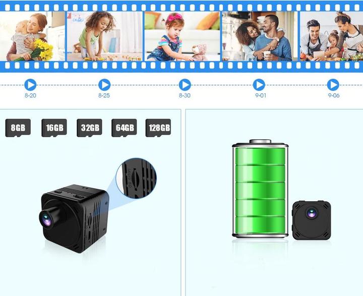 Actual product image Werkstein Mini WiFi IP Kamera Ultra HD 4K (3840 x 2160 pixels)