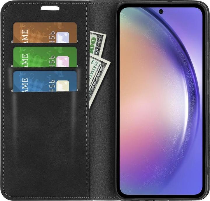 Actual product image Cover-Discount Galaxy A55 - Stand Flip Case cover black (Samsung Galaxy A55)