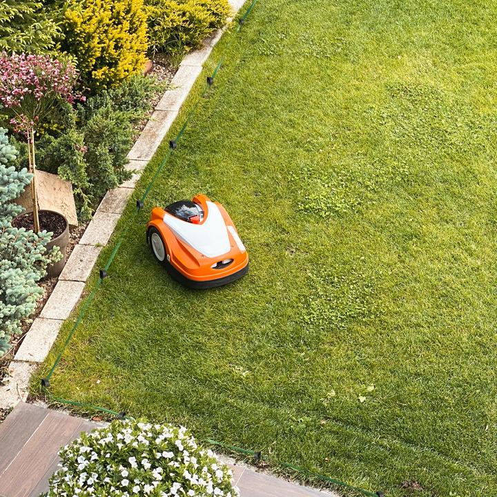 Actual product image Relaxdays 200x robotic lawnmower ground hooks (Mowing robot, Robot mower installation)