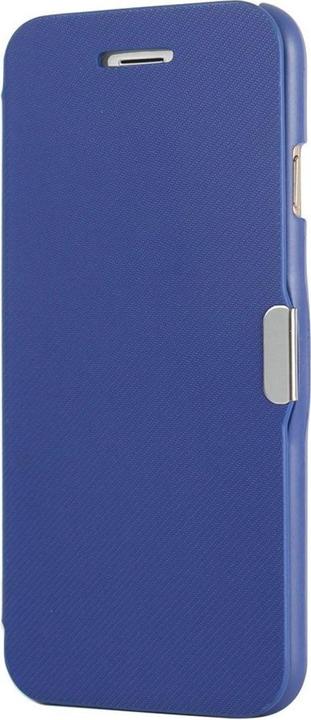 Produktbild König Design Flip Cover Schutzhülle Slim Case Handyhülle Bookstyle für Apple iPhone 5 / 5s / SE Blau (Apple iPhone 5)