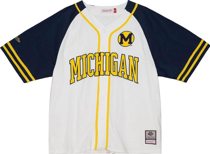 Actual product image Mitchell & Ness Practice Day Jersey - University of Michigan (L)