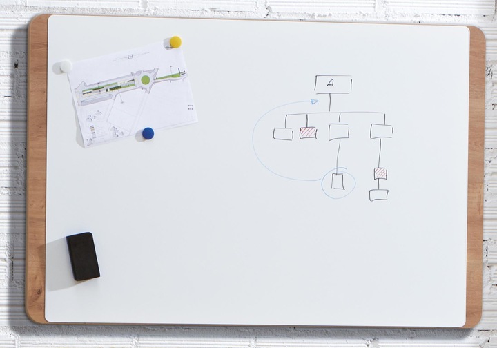 Produktbild Berec Whiteboard Holz (75 x 115 cm)
