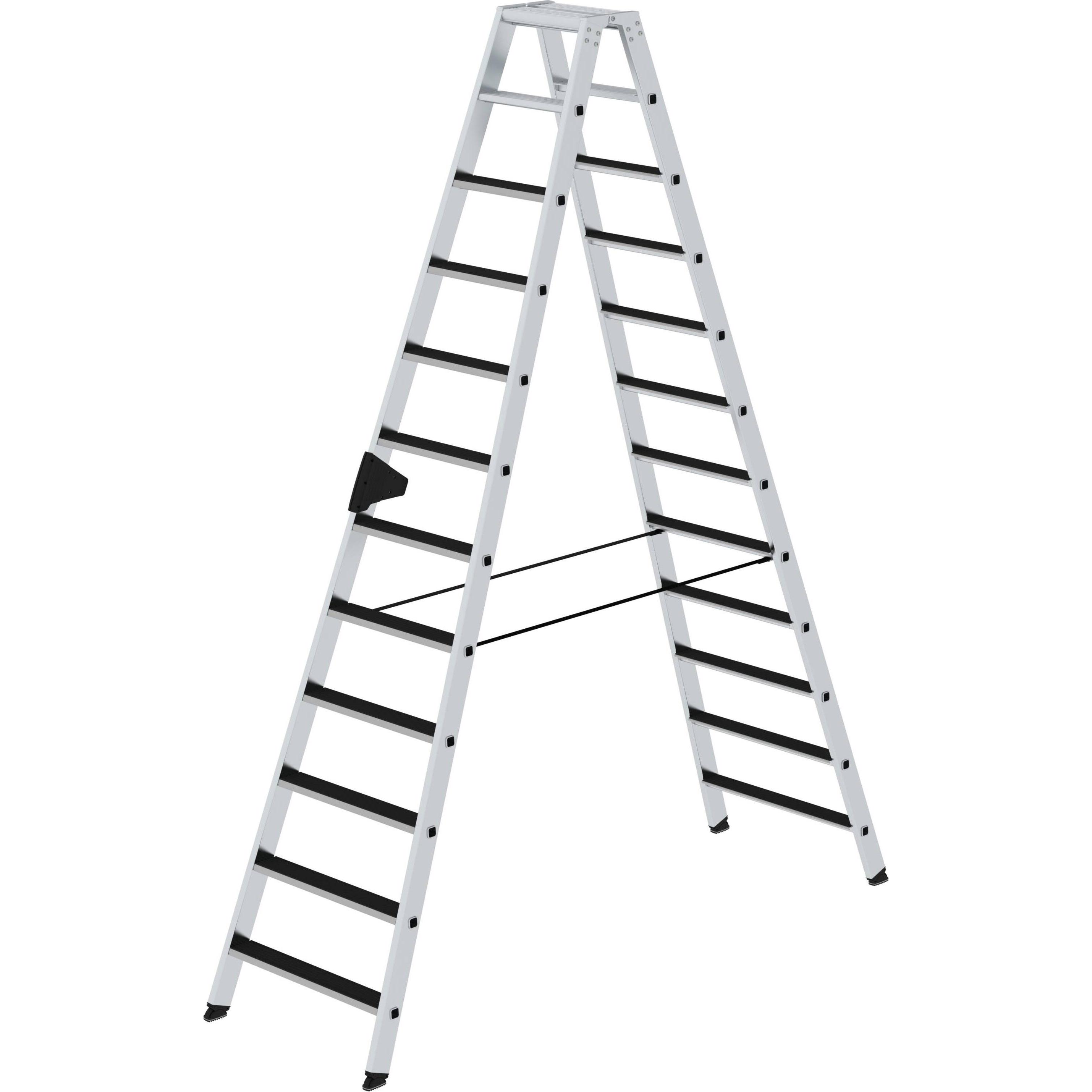 Munk, Scala a pioli, Scaletta con gradini, accesso bilaterale con gradini a clip 2x12 (Scala doppia)