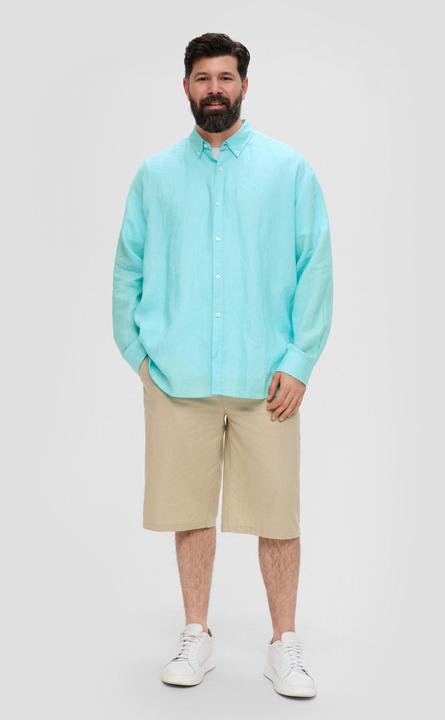 Produktbild S.Oliver Hemd Leinenhemd mit Button-Down-Kragen (3XL)