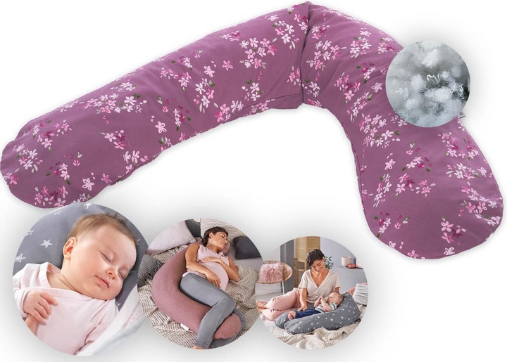 Produktbild Theraline Stillkissen "Das Original" mit Polyester Hohlfaser Füllung inkl. Bezug 190 cm (190 cm)