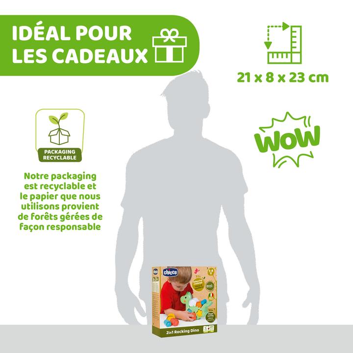 Actual product image Chicco 2 in 1 Rocking dinosaur - ECO+