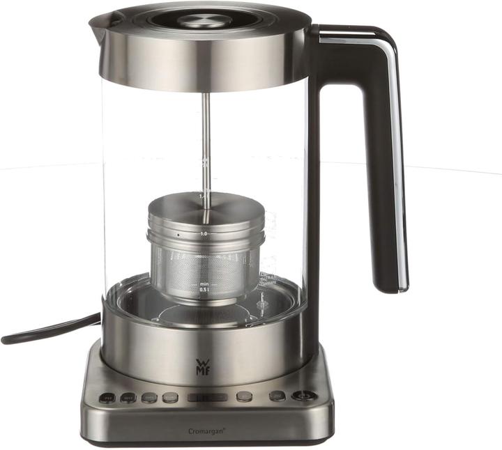 Produktbild WMF Glas Wasserkocher mit Temperaturwahl 1,7l Teesieb Warmhaltefunktion Lono 3000W (1.70 l)