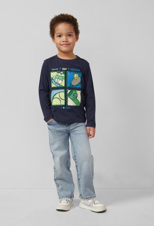 Produktbild s.Oliver T-Shirt Langarmshirt mit Frontprint (92)