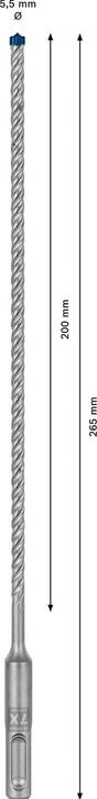 Produktbild Bosch Professional Zubehör EXPERT SDS plus-7X Hammerbohrer, 5,5 x 200 x 265 mm (5.5 mm)