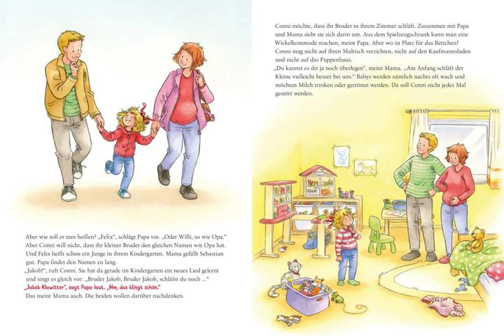 Actual product image Conni-Bilderbücher: Conni und das neue Baby (Neuausgabe) (German, Liane Tailor, 2021)