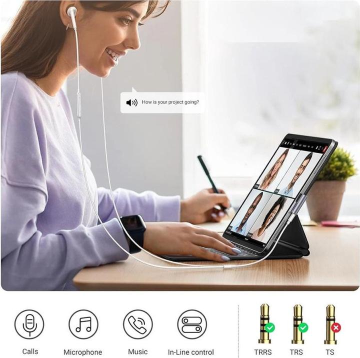 Actual product image Ugreen USB-C to 3.5mm Aux Adapter (Jack adapter)