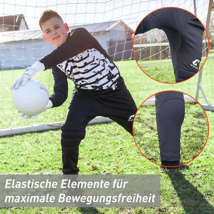 Produktbild Catch & Keep Torwarthose Flight Protection Gr. M Schwarz Fussball Goalie Torwart Trainingshose (M)