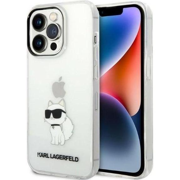 Karl Lagerfeld iPhone 14 Pro IML Choupette NFT Case (Apple iPhone 14 Pro), Smartphone Hülle, Transparent