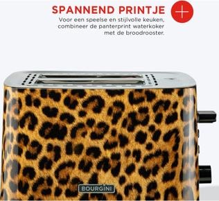 Produktbild Bourgini Panther Toaster - Broodrooster - Panterprint (nvt)
