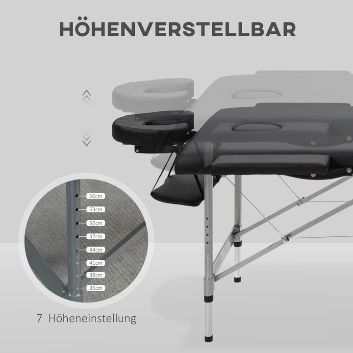 Produktbild Homcom Massageliege mit Aluminium-Füssen