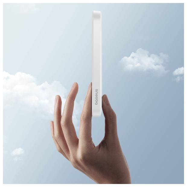 Actual product image Baseus mini power bank 5000mAh 20W + USB-C cable (20V/3A) - white (5000 mAh, 20 W, 19.25 Wh)