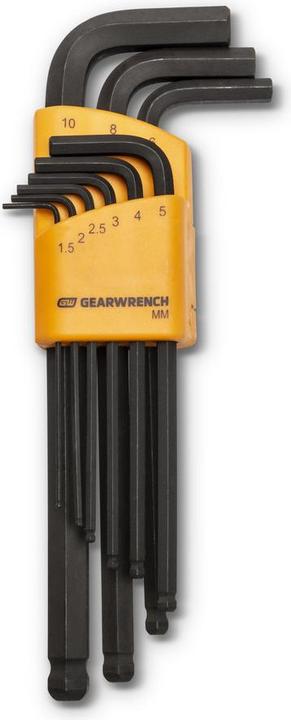Actual product image Gear Wrench Kugelkopf-Innensechskant-Winkelstiftschlüssel Satz, 9-tlg.