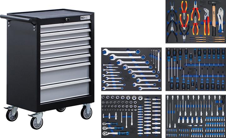 BGS Werkstattwagen 7 Schubladen mit 246 Werkzeugen (7 x)
