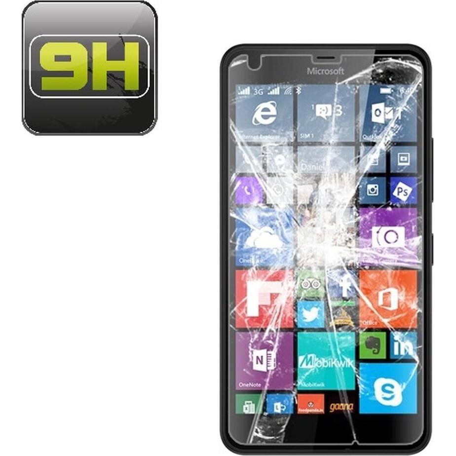 Protectorking 4x echtes Tempered 9H Panzerhartglas 3D KLAR (4 Stück, Microsoft Lumia 640 XL), Smartphone Schutzfolie