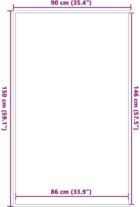 Immagine prodotto vidaXL Fussmatte (150 x 90 cm)