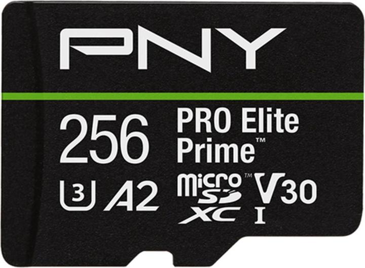 Produktbild PNY microSD Pro Elite Prime 256GB (256 GB, microSDXC, U3, UHS-I)