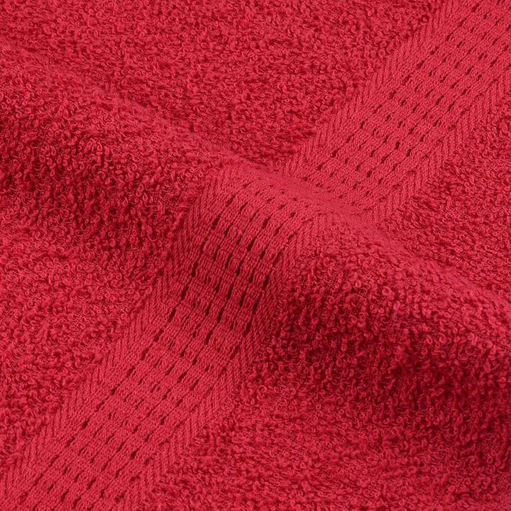 Actual product image VidaXL Sauna towels 4 pcs. Red 80x200 cm 360 g/m² 100% cotton towel (80 x 200 cm)