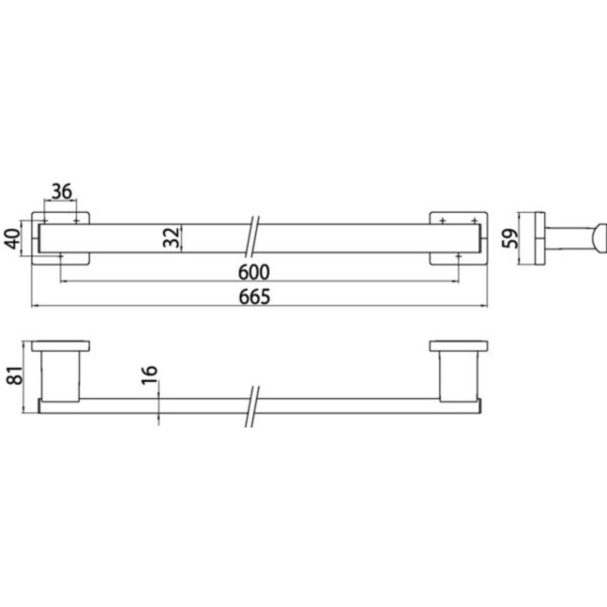 Thumbnail - Emco, Spiegel, Haltegriff LOFT 600mm chrom