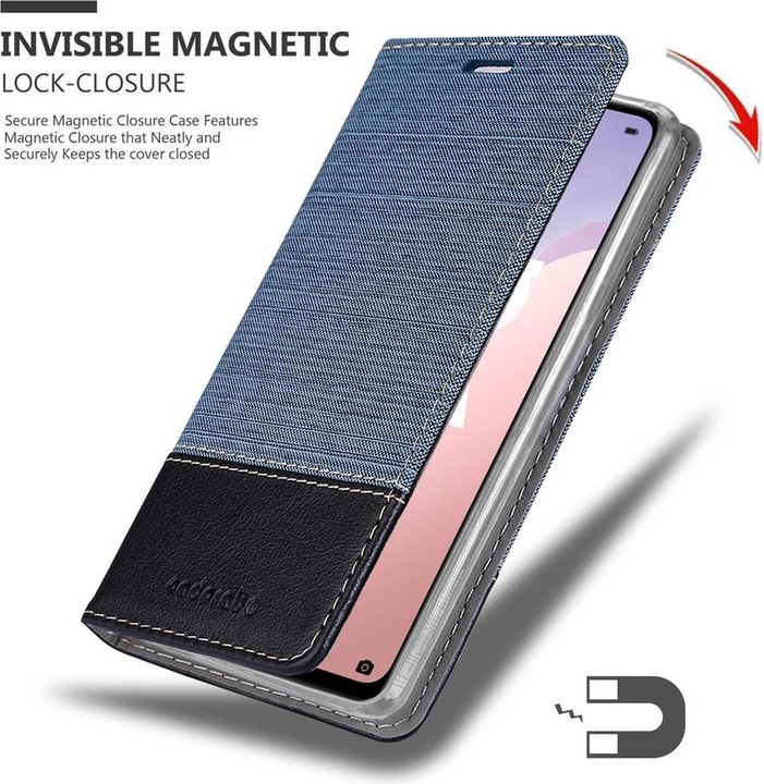 Produktbild Cadorabo Book Jeans Optik Cover (Huawei Nova 7 SE)