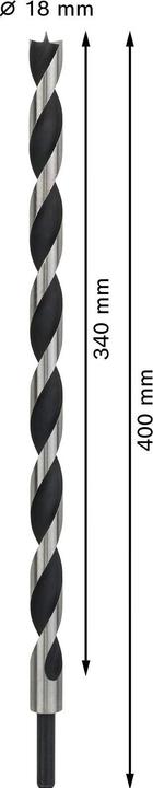Produktbild Bosch Professional Zubehör PRO Wood Holzspiralbohrer, 18 x 340 x 400 mm (10 mm)