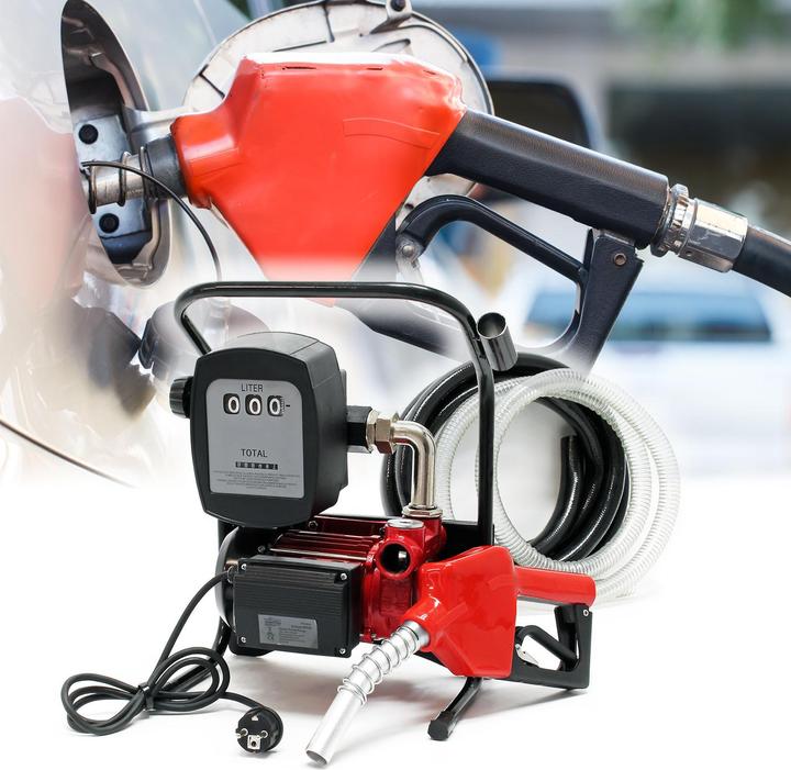 Produktbild Wiltec Heizöl- und Dieselpumpe 230V/600W 40l/min selbstansaugend Pumpe Pistole