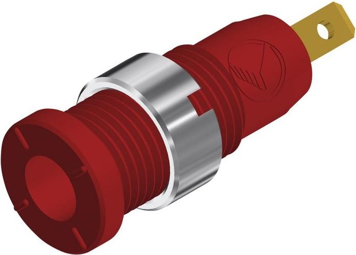 Produktbild Hirschmann Test & Measurement Sicherheitslaborbuchse ø2mm Rot 10A 1kV Vergoldet