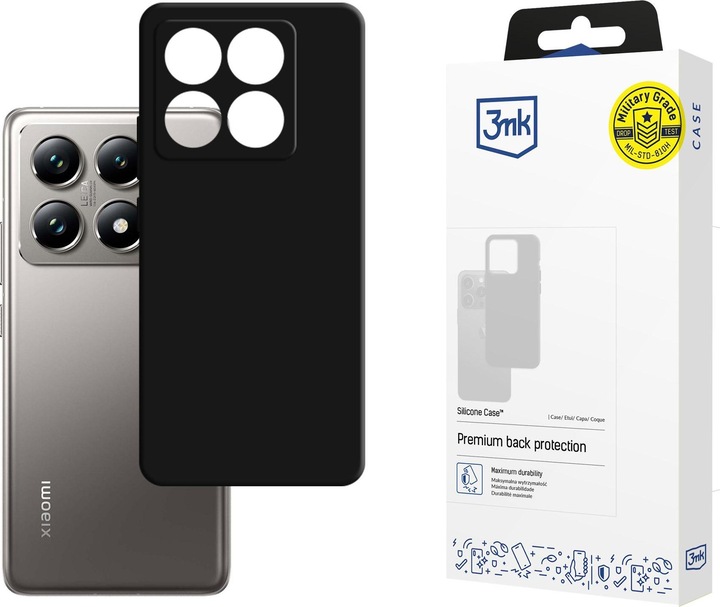 Produktbild 3MK Silicone Case for Xiaomi 14T Pro - black (Xiaomi 14T Pro)