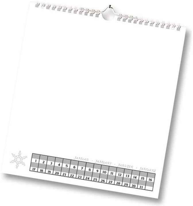Image du produit Folia Calendrier permanent blanc (Spécial, Non contraignant, Allemand)