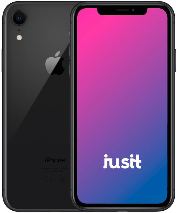 Actual product image jusit iPhone XR (128 GB, Black, 6.10", 12 Mpx, A / Like new)