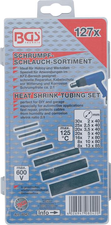 Immagine prodotto BGS Schrumpfschlauch-Sortiment (127 x)