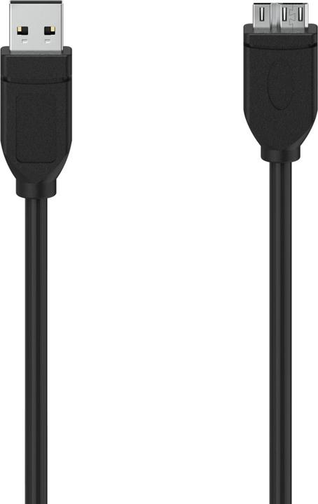 Actual product image Hama Micro USB cable, USB 3.0, 5 Gbit/s, 0.75 m (0.75 m, USB 3.2 Gen 1)