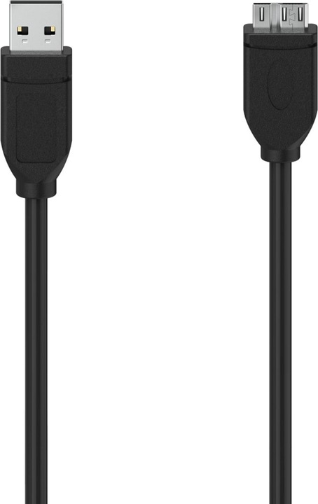 Hama Micro USB cable, USB 3.0, 5 Gbit/s, 0.75 m (0.75 m, USB 3.2 Gen 1)