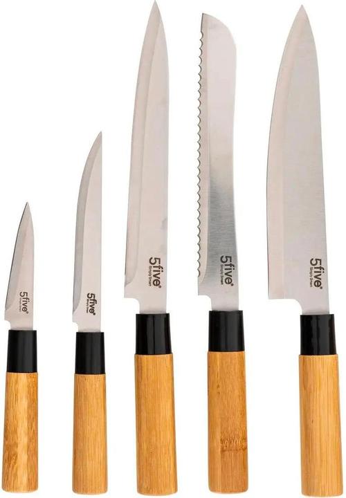 Immagine prodotto 5Five Set di coltelli e utensili da cucina - bambù - 11 pezzi