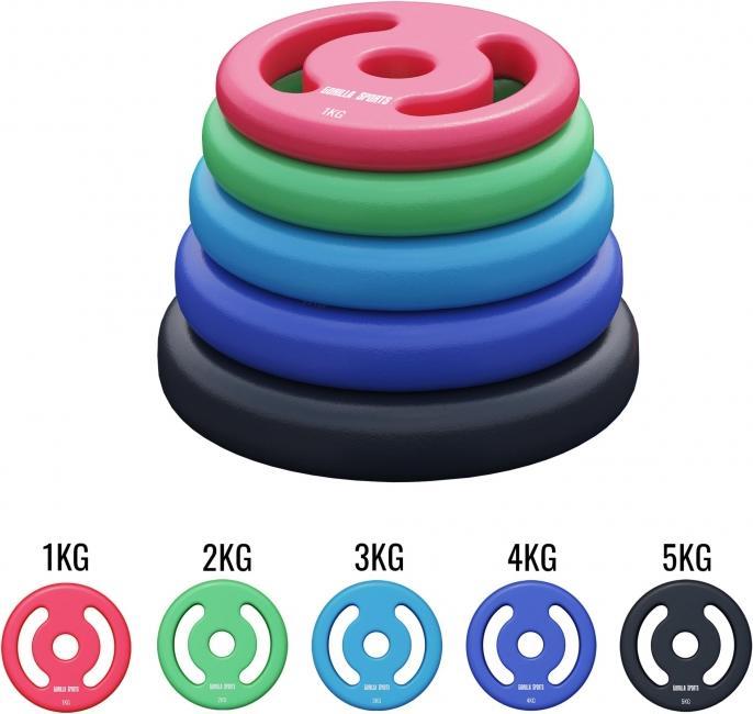 Produktbild Gorilla Sports Hantelscheiben (2 x 4 kg)