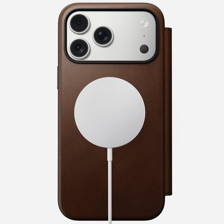 Actual product image Nomad Modern Leather Folio - Lederhülle für das iPhone (Apple iPhone 17 Pro Max)