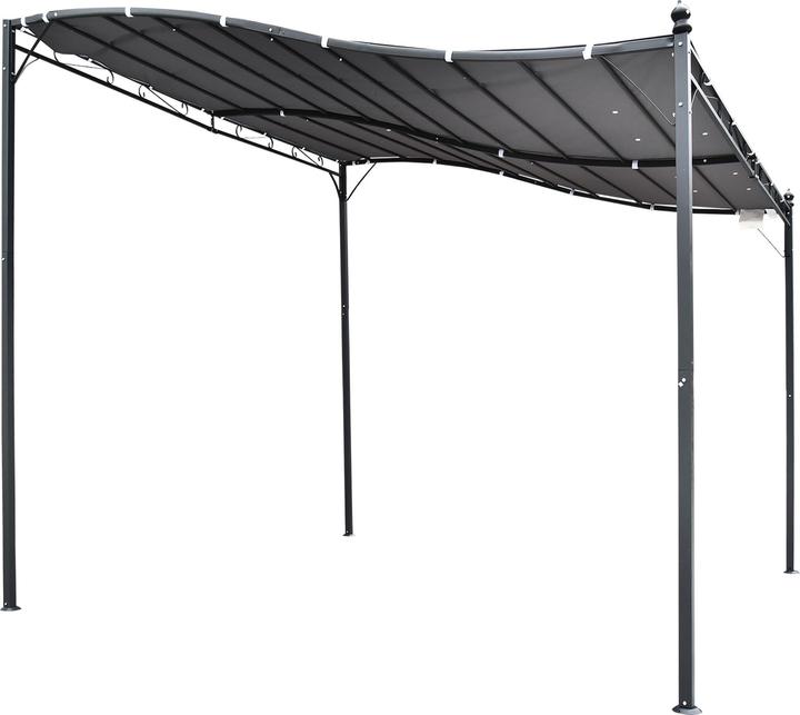 Actual product image Outsunny Garden pavilion with curved roof (297 cm, 297 cm)