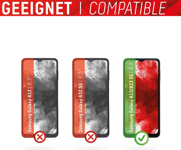 Productafbeelding Displex Real Glass, 2D Panzerglas (1 Stuk, Samsung Galaxy A13 5G)